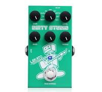 LEKATO Boost Distortion Overdrive Pedal de efecto de guitarra digital con 9 tonos, ecualizador de 3 bandas, True Bypass, pedal limpio combinado para guitarra eléctrica