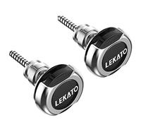 LEKATO Cierre de correa de guitarra para correa de bajo y botones de seguridad, correa de liberación rápida, sistema de retención para guitarra acústica eléctrica, bajo, correa de ukelele (plateado)