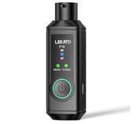 LEKATO P16 Receptor Bluetooth XLR, Audio Mono/Estéreo, Autonomía 15 h, Bluetooth 5.3, 48 kHz/24 bits, Alcance 50 m, para Mezcladores, DJ y Sistemas PA