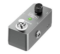 LEKATO Pedal de efecto Looper para guitarra eléctrica, True Bypass, overdubs ilimitados, estación de bucle de tiempo de bucle de 5 minutos con cable USB
