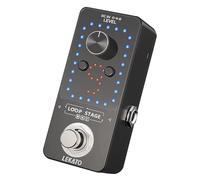 LEKATO Pedal de guitarra eléctrica Pedal de bucle 9 bucles Máximo 40 minutos Tiempo de grabación Estación de bucle de sobregrabación ilimitada con función de afinador para bajo eléctrico (Looper)