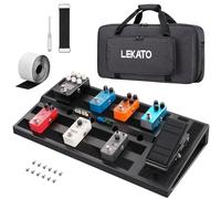 LEKATO Pedalera de guitarra con bolsa, gran espacio para múltiples efectos, diseño duradero y portátil para músicos