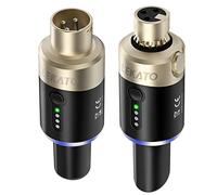 LEKATO Receptor de transmisor de micrófono inalámbrico de 5,8 GHz Sistema de micrófono inalámbrico Plug-on Micrófono XLR