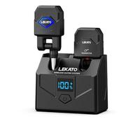 LEKATO Sistema de guitarra inalámbrico con estuche de carga, receptor transmisor de guitarra con 15 horas de reproducción, cable de bajo inalámbrico recargable con 4 canales para bajo de guitarra