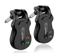 LEKATO - Sistema de guitarra inalámbrico de 5,8 GHz, 4 canales, receptor transmisor de guitarra digital