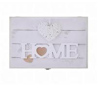 LEKE GO Tapa Contador Luz o Cuadro Eléctrico de Madera Home Blanco de 46x6x32 cm, Cubre Contador para Entrada Pasillo (Home Blanco)