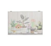 LEKE GO Tapa de Contador luz o Cuadro Eléctrico de Madera con Macetas y Cactus de 46x6x32 cm (Macetas B)
