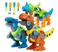 Lekebaby Dinosaurio Indominus Rex Juguete, Dinosaurio Triceratops Juguete Interactivo, Dinosaurio Velociraptor Juguete Bebe, Dinosaurio de Juguete Ceratopsiano, Juego de Dinosaurio Desmontable Niño