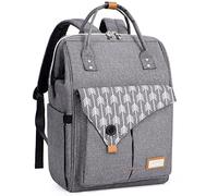 Lekebaby Mochila para cambiador de bebé con colchón de borde, impermeable, diseño de flecha, color gris