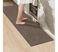 LEKEEPGO Alfombra Cocina Lavable Antideslizante 43.5x150cm, Alfombra Pasillo Larga, Tapete Cocina, Alfombra para Cocina, Pasillo, Lavadero, Marrón, Pastel Runner