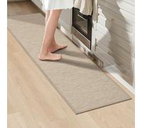 LEKEEPGO Alfombra Cocina Lavable Antideslizante 43.5x150cm, Alfombra Pasillo Larga, Tapete Cocina, Alfombra para Cocina, Pasillo, Lavadero, Beige, Pastel Runner