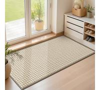 LEKEEPGO Felpudo Entrada Casa 60x120cm, Alfombra Entrada Casa Antideslizante, Tapete Entrada Absorbentes, Alfombrilla Lavable para Balcón, Pasillo, Cocina, Gris