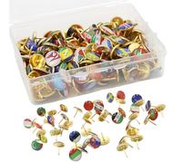 LEKEFETO 200 Piezas de Banderas chinchetas de Metal: Chin chetas de Metal de, Chin cheta con Bandera Nacional, chinchetas Decorativas, alfileres de Mapa de la Bandera de país, Agujas de