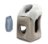 LEKEFETO Almohada de viaje inflable Almohada Cervical Inflable Almohada de viaje Portátil Almohada Soporte Cervical Cómodo Soporte para Cabeza Menton Perchero, Avión, Camping, Tren, Viaje