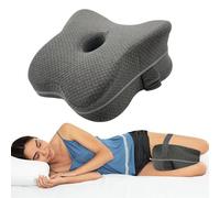 LEKEFETO Almohada para rodillas para dormir de lado: almohada de espuma viscoelástica para piernas, almohada ortopédica para piernas, ayuda con el dolor de rodilla, almohada de espuma para las