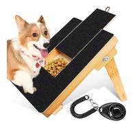 LEKEFETO Amoladora de garras multifuncional para perros: almohadilla para rascar uñas para perros con caja de golosinas y entrenador de perros clicker, papel de lija para perros para uñas de mascotas,