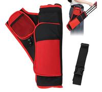 LEKEFETO Carcaj de tiro con arco para flechas, carcaj lateral, accesorios para tiro con arco con 3 tubos de flecha protegidos, bolsa de tiro con arco, para jóvenes y adultos, tiro con arco - derecho