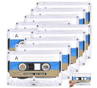LEKEFETO Cintas de microcassette vacías: 10 unidades de cintas de cassette de audio Empty Cassette de 60 minutos de grabación, perfectas para conferencias y seminarios - Grabación de audio de alta