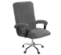 LEKEFETO Funda para silla de oficina de terciopelo con reposabrazos: funda elástica para silla de oficina, fundas elásticas para silla de oficina, funda de sillón extraíble, funda para silla de juegos