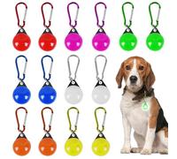 LEKEFETO - Juego de 14 colgantes luminosos para perros: seguridad LED intermitentes para perro con clip con 3 modos intermitentes, LED luz colgante luminoso, luz de seguridad para mascotas