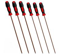 LEKEFETO Juego de destornilladores Torx de 6 piezas | Destornillador de estrella magnético de acero S2 | Mango ergonómico antideslizante para coche y bricolaje (T10, T15, T20, T25, T27, T30)
