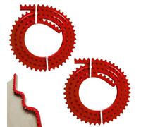 LEKEFETO Regla Curva Flexible de 2m para Fresadora, Plantilla de Fresado para Madera, Molde de Listón Perfilado, Carpintería Precisa, Plantilla de Cadena Dentada