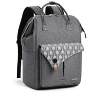Lekesky Mochila Trabajo Mujer,Mochila Para Ordenador PortáTil De 15,6"Con Bolsillo Antirrobo Para El Trabajo, La Escuela, Los Viajes, Todos Los DíAs(Gris Oscuro)