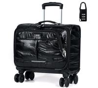 Lekespring Maletín con Ruedas para Portátil, Maleta de Negocios con Cerradura TSA, Compartimento para Portátil, Bolso de Viaje Impermeable, Negro 2