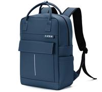 Lekespring Mochila impermeable para mujer y hombre, mochila porta PC de piel 15,6 pulgadas, mochila grande de viaje Rains Mochilas, elegante bolso trabajo mujer para escuela casual universidad oficina