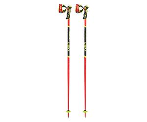 Leki - Bastones esquí - Wcr Sl 3D Bright Red-Black-Neonyellow de Aluminio - Talla 115 cm - Rojo Rojo 115 cm