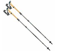 LEKI Cressida FX Carbon - Bastones de Trekking Unisex para Adultos, Color marrón y Menta, Chocolate, 100-120 cm