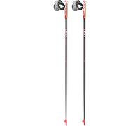 Leki Flash Carbon Goods - Antracita, 125 cm, Gris Oscuro y Rojo neón