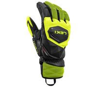 Leki - Guantes de esquí - WCR Venom SL 3D Black/Ice Lemon de Silicona - Talla 9.5 - Negro