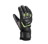 LEKI Guantes para niños WCR Team 3D, Color Negro y limón, Talla EU 5