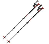 Leki - Bastones de esquí de travesía - Haute Route 3 Dark Anthracite-Dark Red-Black - Negro Negro one size