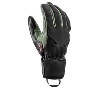 LEKI Hevon 3D Alpin - Guantes con gatillo 3D, Color Negro y Verde