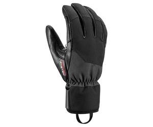LEKI Hevon Thermo 3D Black - Guantes de esquí (Talla 9,5), Color Negro