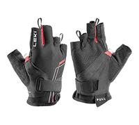 LEKI Nordic Breeze Shark Short Black - Guantes de Dedo Corto nórdico elástico Transpirable, Talla 9, Color Negro