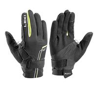 LEKI Nordic Move Shark - Guantes (Talla 10), Color Negro y Amarillo y Blanco