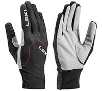 LEKI Nordic Skin - Guantes (Talla 11), Color Negro y Rojo
