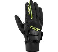 LEKI PRC Shark - Guantes de tiburón, Color Negro, Amarillo neón