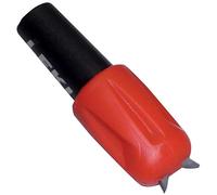 LEKI Punta de Seguridad nórdica de 8 mm de diámetro Consejo:, Unisex Adulto, Negro/Rojo, Talla única