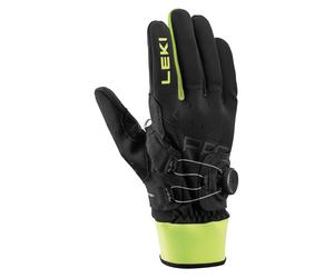 Leki - Ropa para esquí nórdico - Gants Prc Boa Shark Black-Neon Yellow - Talla 7 - Negro Negro 7