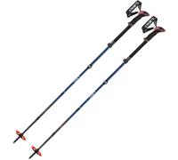 Leki Sherpa FX Carbon, bastones de esquí, azul marino/rojo 110-130cm Midnight Blue/Darkblue/Bright Red