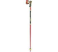Leki WCR SL 3D 2025 - Bastones para Bicicleta, Color Rojo y Amarillo neón