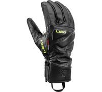 Leki WCR Venom Speed - Guantes Unisex 3D, Color Negro y limón Helado, Talla 7