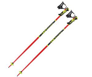LEKI Worldcup Lite Sl 3d - Niño - Rojo / Negro / Amarillo - talla 100- modelo 2026