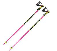 Leki - Bastones esquí - Worldcup Lite Sl Lady 3D Neonpink-Black-Neonyellow de Aluminio - Talla 100 cm - Rosa Rosa 100 cm
