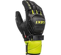LEKI Worldcup Race Coach Flex S GTX - Guantes para Entrenamiento de Carreras, Color Negro y limón