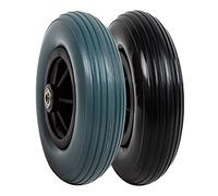 LekLai Ruedas Giratorias de 20 X 5 cm para Silla de Ruedas Eléctrica, con Rodamiento de 0,8 Cm, Antideslizantes, Paquete de 2/Black/19Cm/8In(Thick)